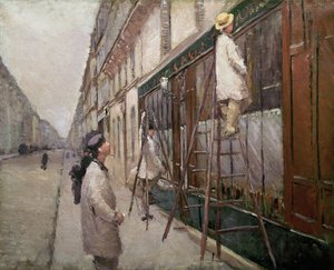 Estudio para Los Pintores, 1877 de Gustave Caillebotte
